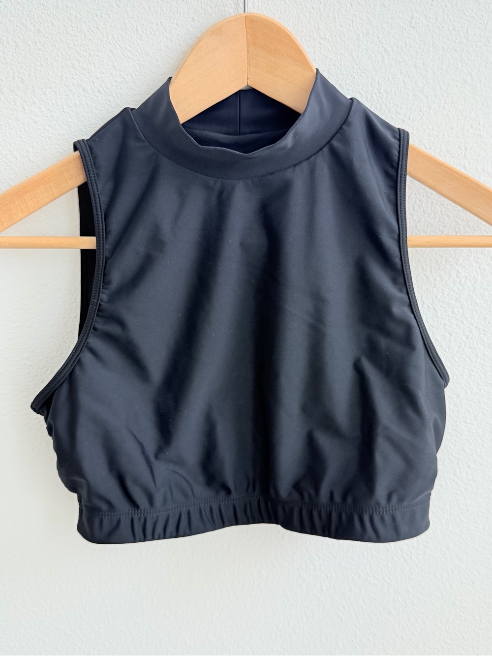 LA Hearts by PacSun Active Black High Neck Cropped Tank Top Size S